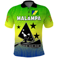 Custom Malampa Province Polo Shirt Native Canoe Mix Vanuatu Pig Tusk Green Version LT14 - Polynesian Pride