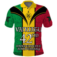 (Custom Text and Number) Vanuatu 1980 Polo Shirt Vanuatuan Independence Day LT13 - Polynesian Pride