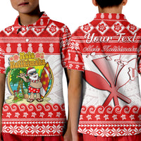 Custom Hawaii Christmas Polo Shirt Kanaka Polynesian Santa Claus Mele Kalikimaka LT14 - Polynesian Pride