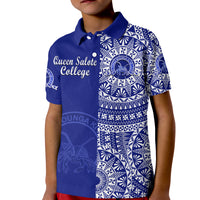 (Custom Personalised) Queen Salote Tonga College Polo Shirt KID Tongan Ngatu Pattern LT14 - Polynesian Pride