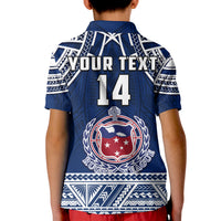 Custom Personalise Text and Number Samoa Rugby Polo Shirt Toa Samoa Pacific Sporty LT14 - Polynesian Pride