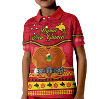 Custom Papua New Guinea Christmas Polo Shirt Bird Of Paradise Bikpela Hamamas Blong Dispela Krismas LT14 - Polynesian Pride