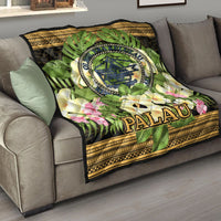 Palau Premium Quilt - Polynesian Gold Patterns Collection - Polynesian Pride