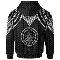 Palau Hoodie Polynesian Armor Style Black - Polynesian Pride