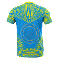 Palau All Over T Shirt Palau Seal Coat Of Arms Polynesian Tattoo Style Style - Polynesian Pride