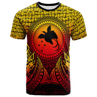 Papua New Guinea T Shirt Circle Pattern Yellow Unisex Yellow - Polynesian Pride