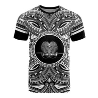Papua New Guinea All T Shirt Papua New Guinea Coat Of Arms Polynesian White Black Unisex Black - Polynesian Pride