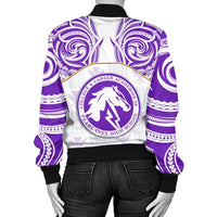 Hawaii Bomber Jacket - Kanaka Pearl City High School Women's Bomber Jacket Demodern Style AH - Polynesian Pride