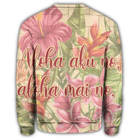 Hawaii Tropical Hibiscus Plumeria Sweatshirt - AH - Polynesian Pride