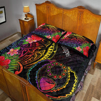 Pohnpei Quilt Bed Set - Tropical Hippie Style - Polynesian Pride