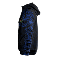 Micronesia All Over Print Hoodie Pohnpei In My Heart Blue - Polynesian Pride