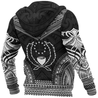 Pohnpei Polynesian Chief Hoodie Black Version - Polynesian Pride