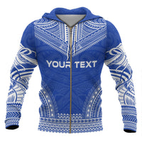 Pohnpei Polynesian Chief Custom Zip up Hoodie Flag Version - Polynesian Pride