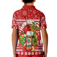 Hawaii Christmas Polo Shirt KID Mele Kalikimaka - Tiki LT7 - Polynesian Pride