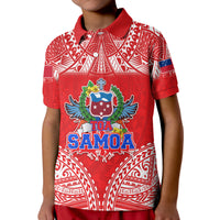 Toa Samoa Polynesian Rugby Polo Shirt Samoan Flag Red Color LT9 - Polynesian Pride