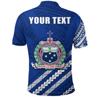 Custom Samoa Rugby Polo Shirt Go The Manu - Polynesian Pride