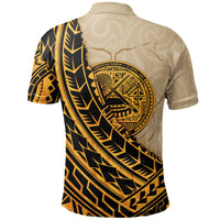 American Samoa Polo Shirt Polynesian Wild Style - Polynesian Pride