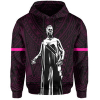 Polynesian Queen Liliuokalani Flag of Hawaii Hoodie Pink - Polynesian Pride