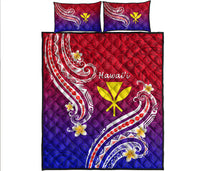 Hawaii Quilt Bed Set Polynesian Line Style LT9 Gradient - Polynesian Pride