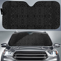 Polynesian Lauhala Mix Car Sun Shade Auto Sun Shade Universal Fit Gray - Polynesian Pride