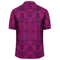 Polynesian Lauhala Mix Pink Hawaiian Shirt - Polynesian Pride