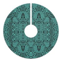 Polynesian Lauhala Mix Turquoise Tree Skirt - Polynesian Pride