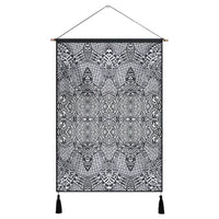 Polynesian Lauhala Mix White Hanging Poster - AH Hanging Poster 43 x 65 cm Cotton And Linen - Polynesian Pride