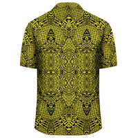 Polynesian Lauhala Mix Yellow Hawaiian Shirt - Polynesian Pride