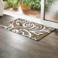 Polynesian Maori Ethnic Ornament Gold Hawaii Door Mat - Polynesian Pride