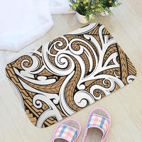 Polynesian Maori Ethnic Ornament Gold Hawaii Door Mat Door Mat Gold - Polynesian Pride