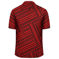 Polynesian Nation Red Hawaiian Shirt - Polynesian Pride