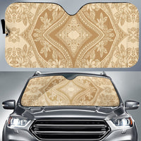 Polynesian Plumeria Mix Car Sun Shade Auto Sun Shade Universal Fit Gold - Polynesian Pride