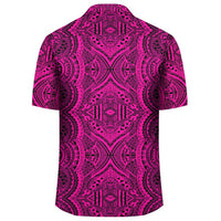 Polynesian Symmetry Pink Hawaiian Shirt - Polynesian Pride