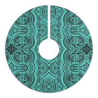Polynesian Symmetry Turquoise Tree Skirt - Polynesian Pride