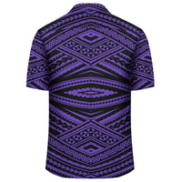 Polynesian Tatau Violet Hawaiian Shirt - Polynesian Pride