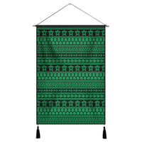 Polynesian Tattoo tribal Green Hanging Poster - AH Hanging Poster 43 x 65 cm Cotton And Linen - Polynesian Pride