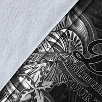 (Custom Personalised) Polynesian Fathers Day Premium Blanket I Love You In Every Universe - Black LT8 - Polynesian Pride
