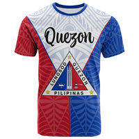 Pilipinas T Shirt Quezon Seal of Pilipinas Style Unisex Blue - Red - Polynesian Pride