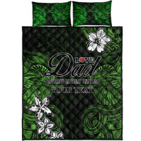 (Custom Personalised) Polynesian Fathers Day Quilt Bed Set I Love You In Every Universe - Green LT8 - Polynesian Pride