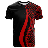 Micronesia T Shirt Red Micronesian Tentacle Tribal Pattern Unisex RED - Polynesian Pride