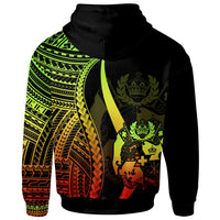Tonga Custom Hoodie Reggae Tentacle Tribal Pattern - Polynesian Pride