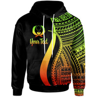 Pohnpei Custom Hoodie Reggae Tentacle Tribal Pattern Unisex Reggae - Polynesian Pride