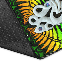 Aotearoa Fern Area Rug New Zealand Hei Tiki Special Style LT13 - Polynesian Pride