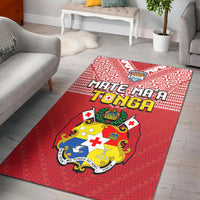 Tonga Rugby MMT Area Rug Ngatu Mate Maa Tonga Special LT13 Red - Polynesian Pride