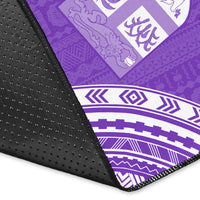 Fiji Rugby Sevens Area Rug Fijian 7s Tapa Polynesian Purple LT13 - Polynesian Pride