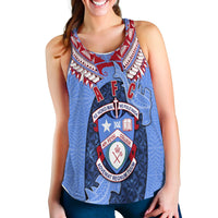 (Custom Personalised) Tonga Apifo'ou College Women Racerback Tank Special Style LT16 - Polynesian Pride