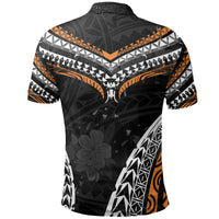 Cook Island Polo Shirt Warrior Style Polynesia Pattern - Polynesian Pride