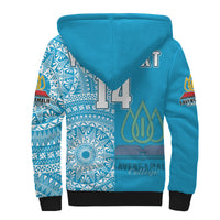 (Custom Personalised) Lavengamalie Tonga College Sherpa Hoodie Class Of Year Tongan Ngatu Pattern LT14 - Polynesian Pride