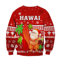 Mele Kalikimaka Sweatshirt Santa Claus Hawaii Christmas LT13 - Polynesian Pride