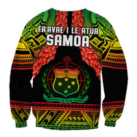 Samoa Rugby Sweatshirt Teuila Torch Ginger Gradient Style LT14 - Polynesian Pride
